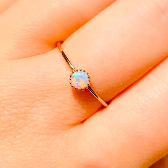 Jewelry - New delicate rose gold plated opal ring
